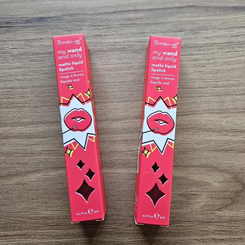 The Creme Shop My Wand and Only Matte Liquid Lippy Bundle, What a Melon *NIB*